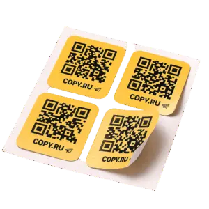 Печать стикеров с QR-кодом в Copy.ru