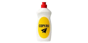 Наклейки на бутылки моющего средства печать в Copy.ru