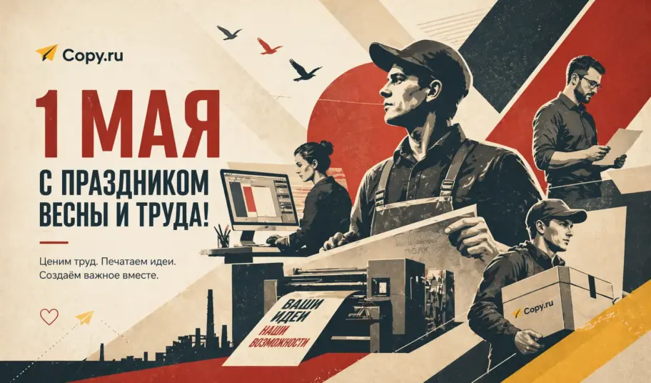 Первый день мая: поздравление от команды Copy.ru
