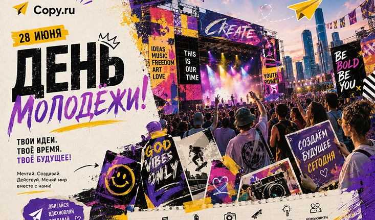 С Днём молодёжи! Copy.ru желает не терять себя