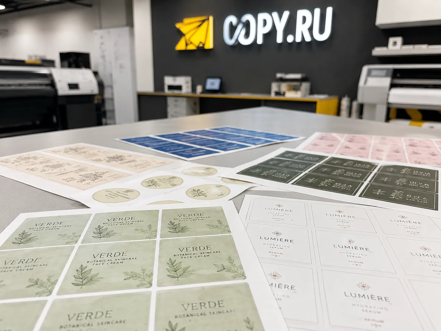наклейки выгодно печатать большим тиражом в Copy.ru