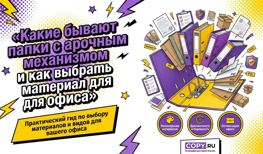 Какие бывают папки с арочным механизмом и как выбрать материал для офиса